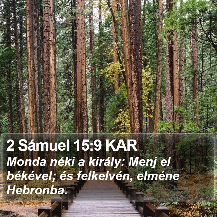 2 Sámuel 15:9 KAR Bible Study