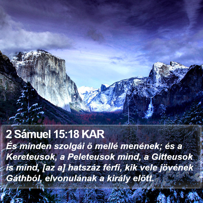 2 Sámuel 15:18 KAR Bible Study