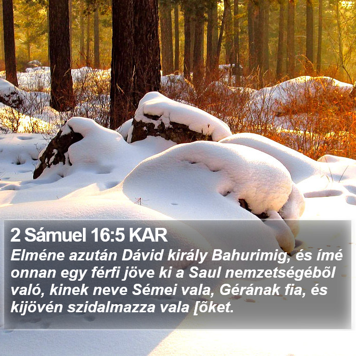 2 Sámuel 16:5 KAR Bible Study