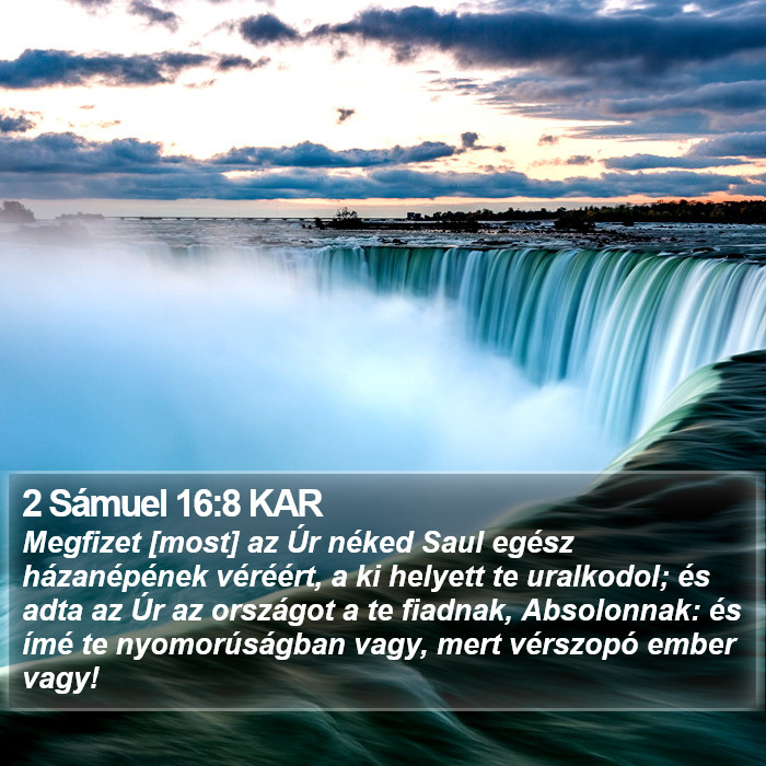 2 Sámuel 16:8 KAR Bible Study