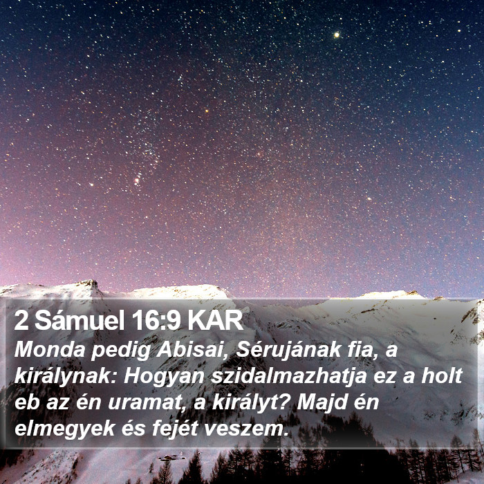 2 Sámuel 16:9 KAR Bible Study