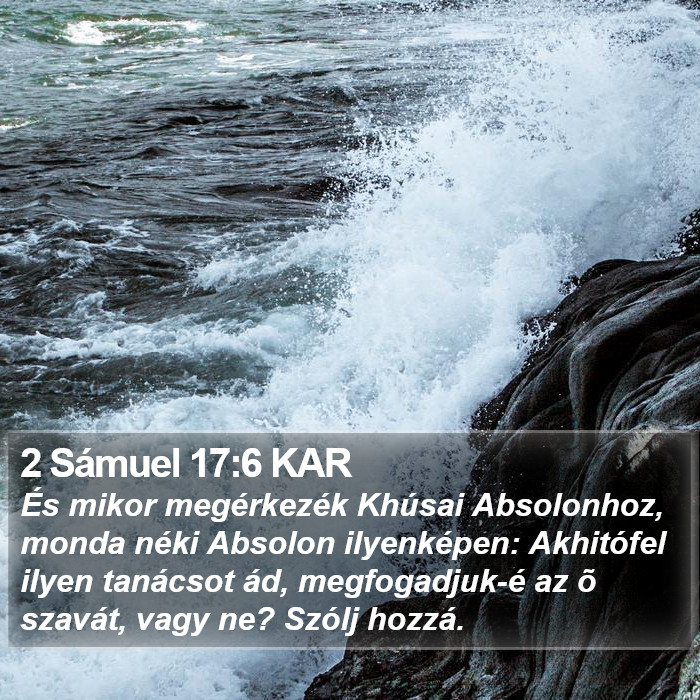 2 Sámuel 17:6 KAR Bible Study