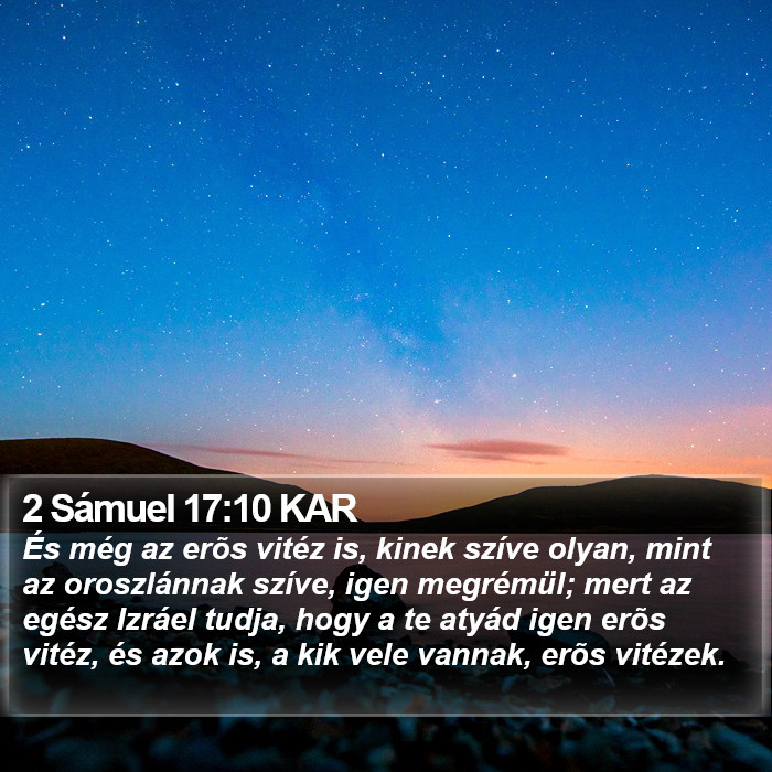 2 Sámuel 17:10 KAR Bible Study