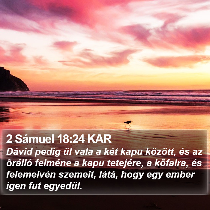 2 Sámuel 18:24 KAR Bible Study