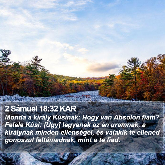 2 Sámuel 18:32 KAR Bible Study