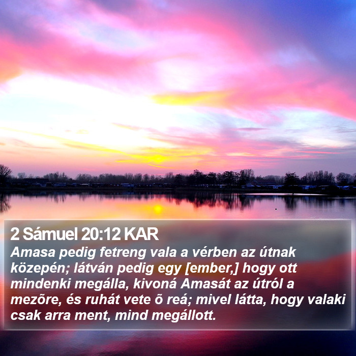 2 Sámuel 20:12 KAR Bible Study