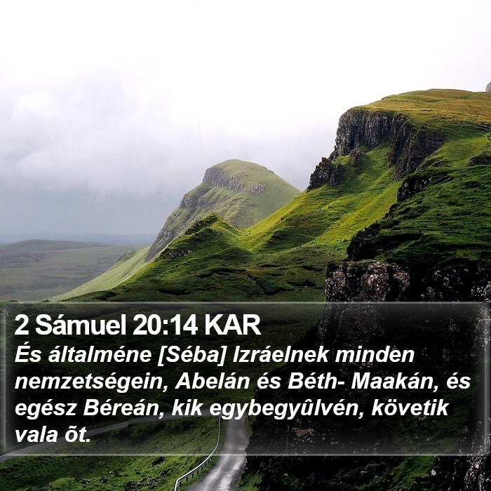 2 Sámuel 20:14 KAR Bible Study