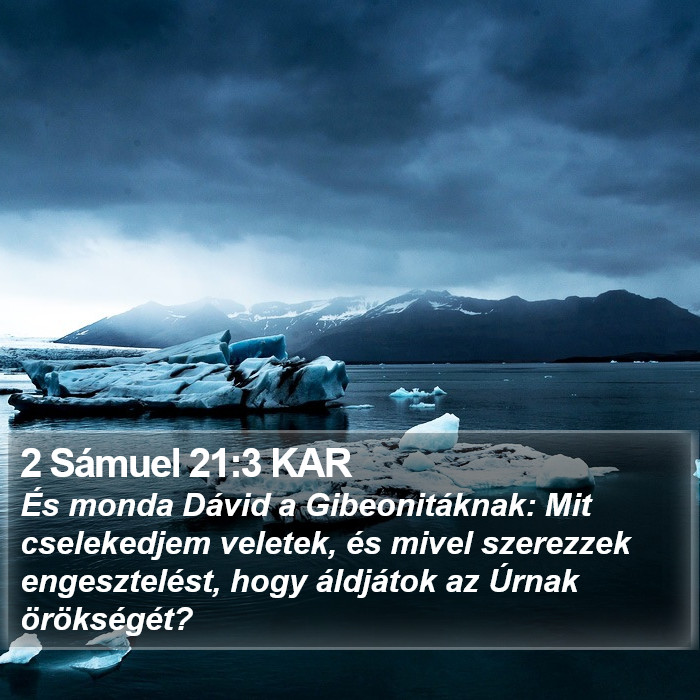 2 Sámuel 21:3 KAR Bible Study