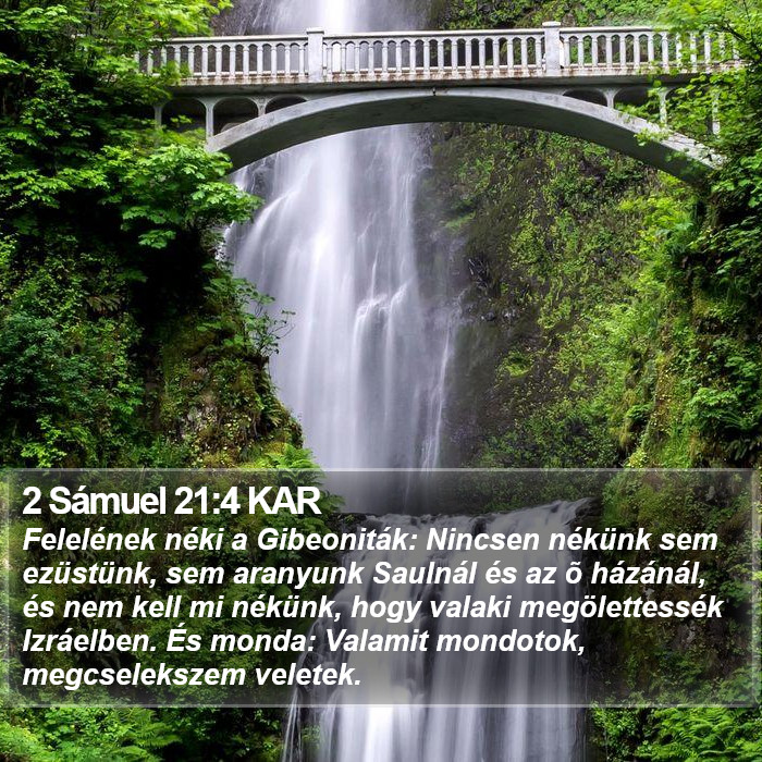 2 Sámuel 21:4 KAR Bible Study