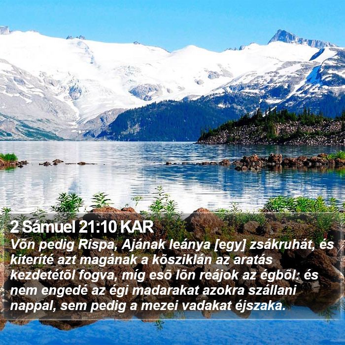 2 Sámuel 21:10 KAR Bible Study