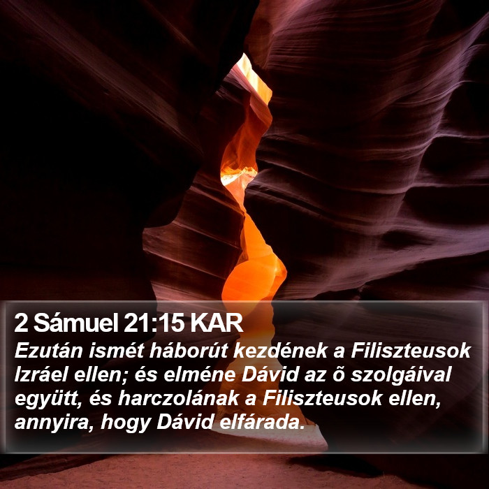 2 Sámuel 21:15 KAR Bible Study