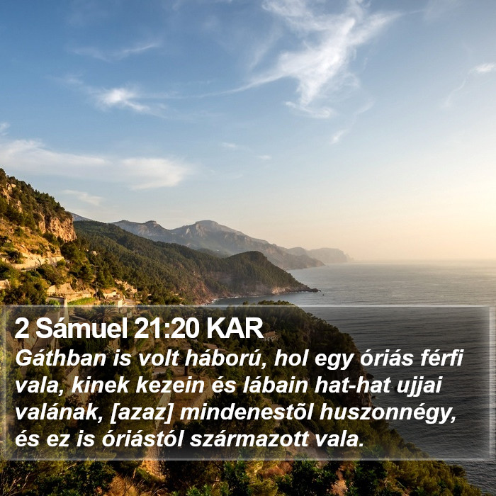 2 Sámuel 21:20 KAR Bible Study