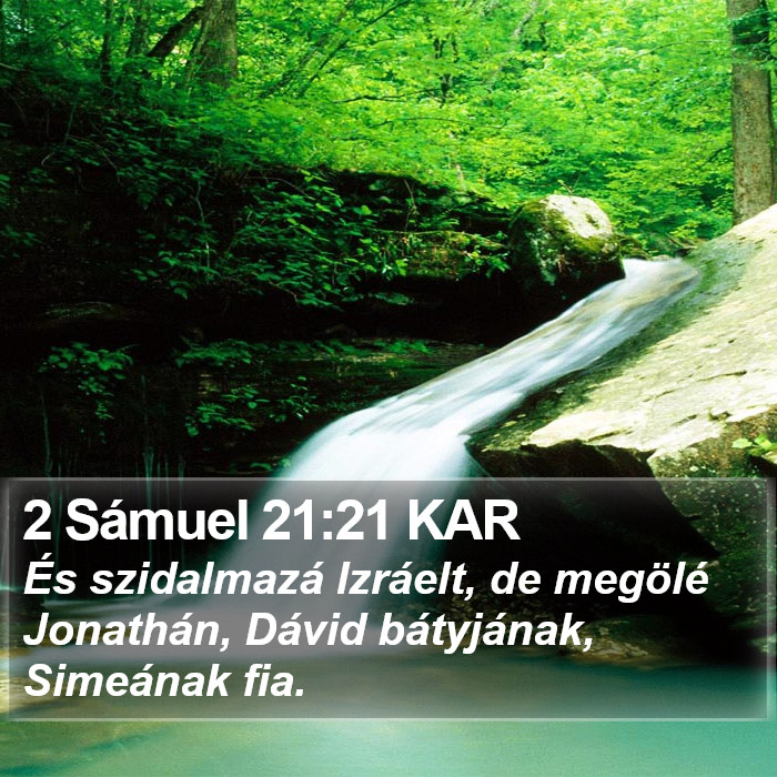 2 Sámuel 21:21 KAR Bible Study