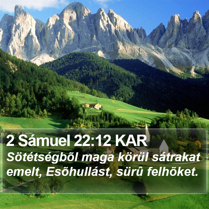 2 Sámuel 22:12 KAR Bible Study