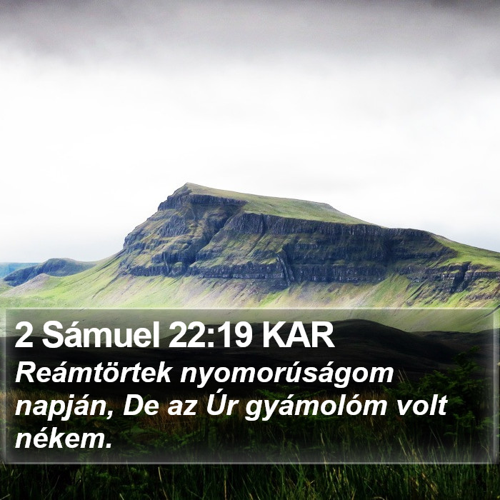 2 Sámuel 22:19 KAR Bible Study