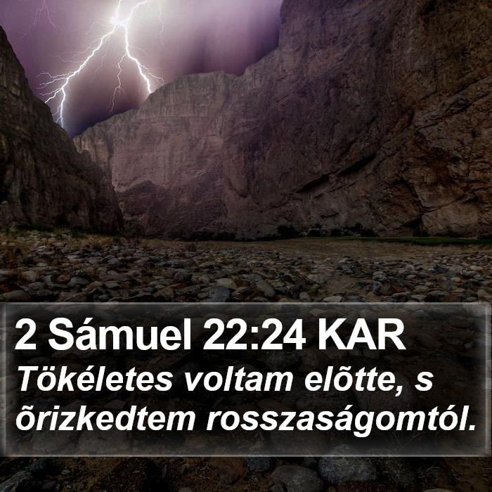 2 Sámuel 22:24 KAR Bible Study