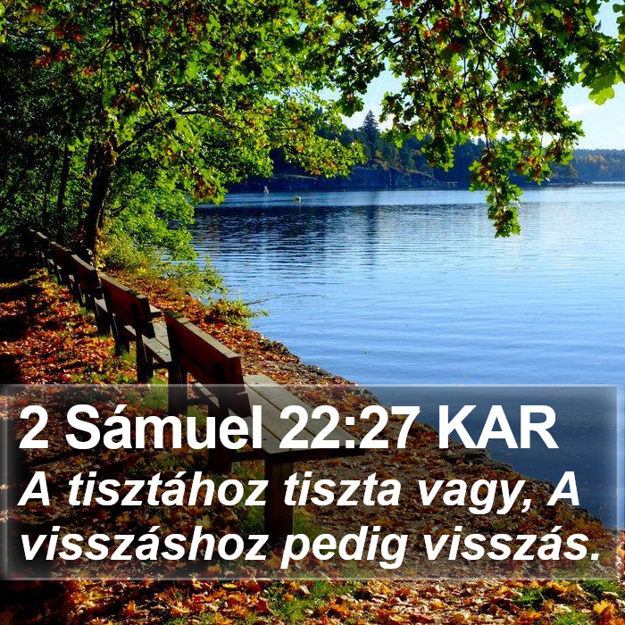 2 Sámuel 22:27 KAR Bible Study