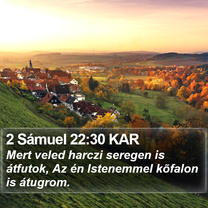 2 Sámuel 22:30 KAR Bible Study