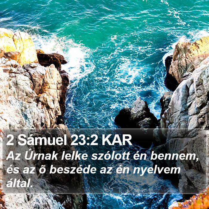 2 Sámuel 23:2 KAR Bible Study