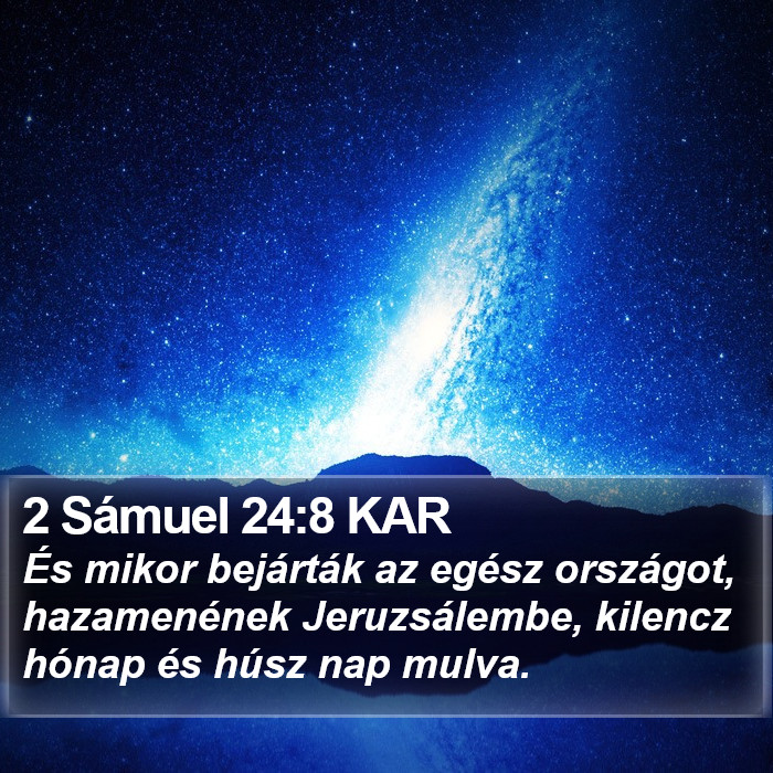 2 Sámuel 24:8 KAR Bible Study