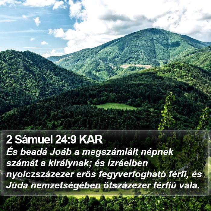 2 Sámuel 24:9 KAR Bible Study