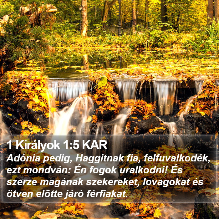 1 Királyok 1:5 KAR Bible Study