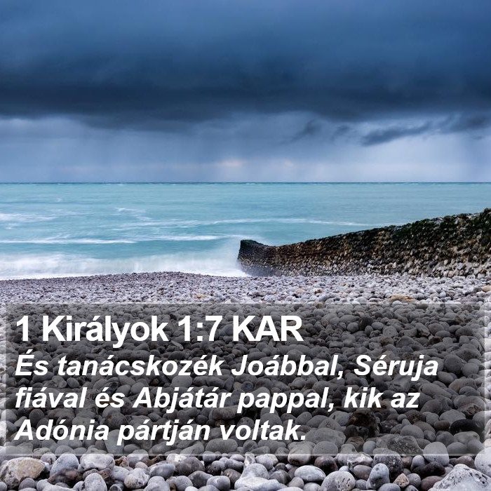 1 Királyok 1:7 KAR Bible Study