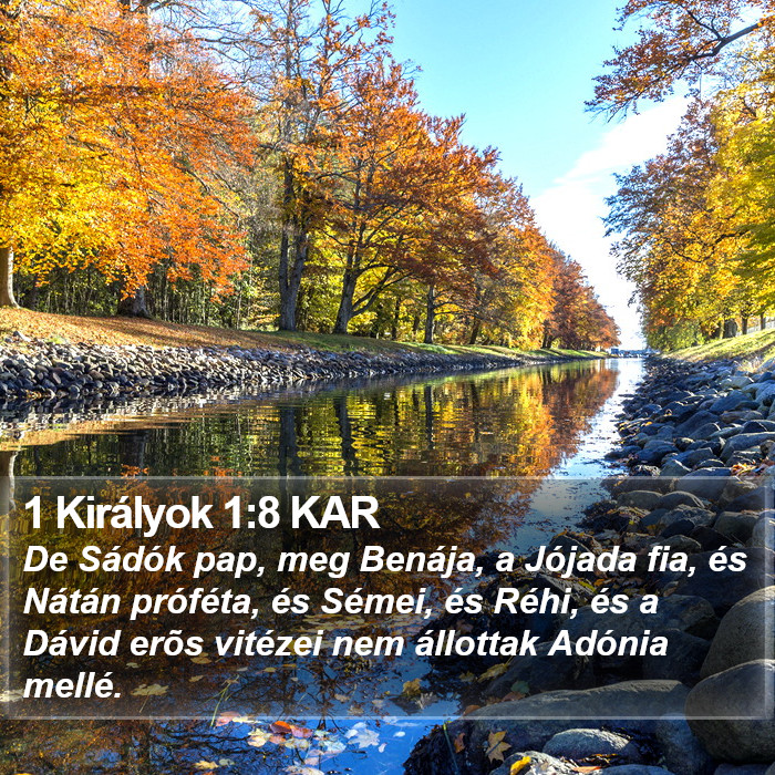 1 Királyok 1:8 KAR Bible Study