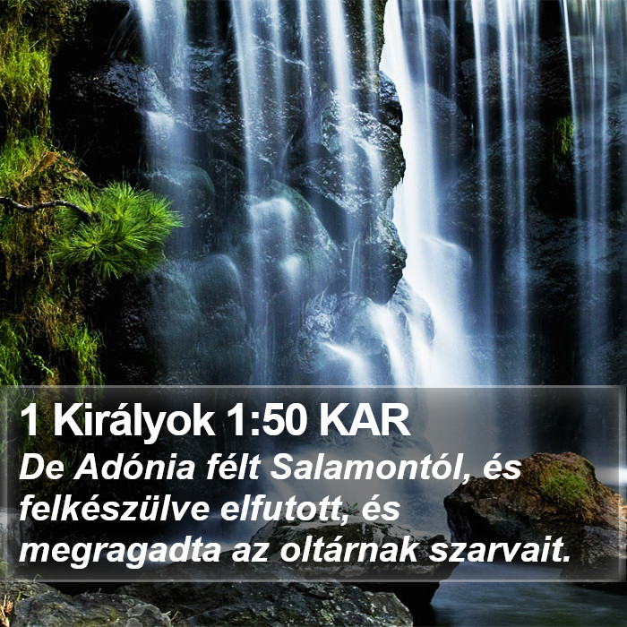 1 Királyok 1:50 KAR Bible Study