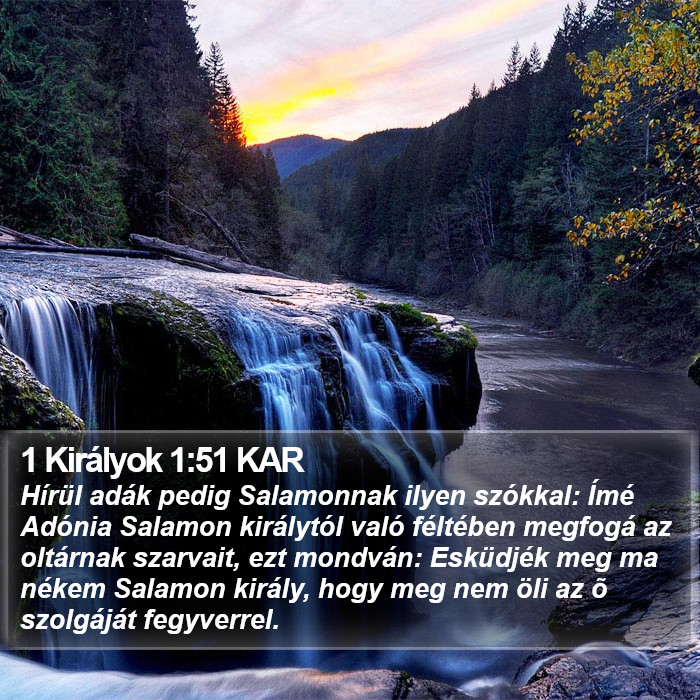 1 Királyok 1:51 KAR Bible Study