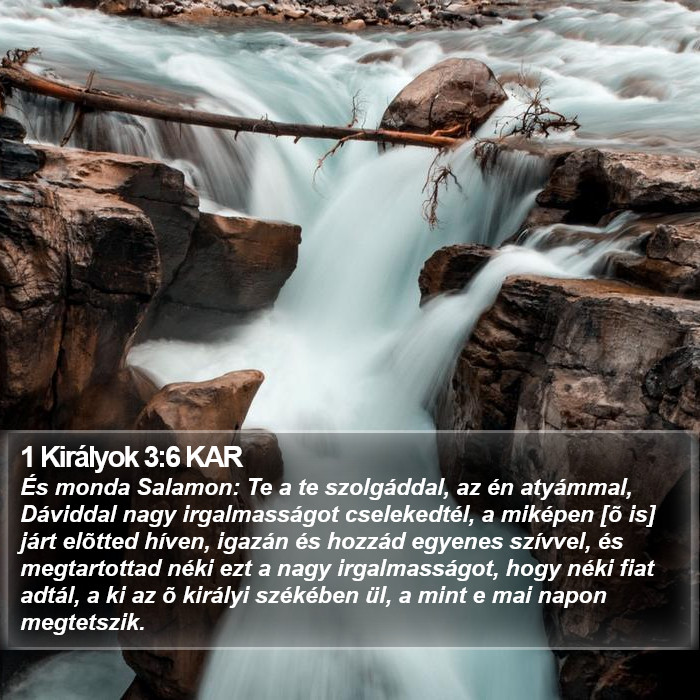 1 Királyok 3:6 KAR Bible Study