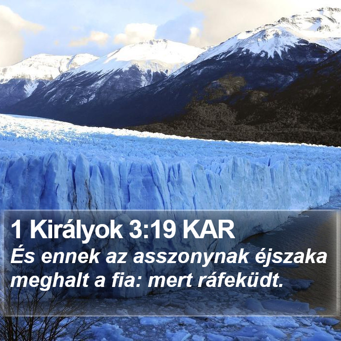 1 Királyok 3:19 KAR Bible Study