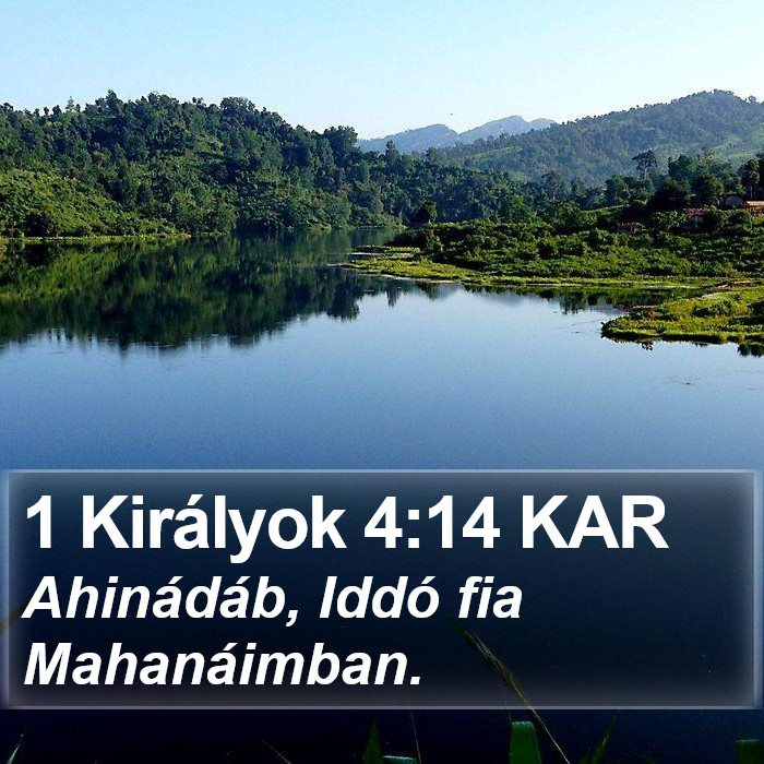 1 Királyok 4:14 KAR Bible Study