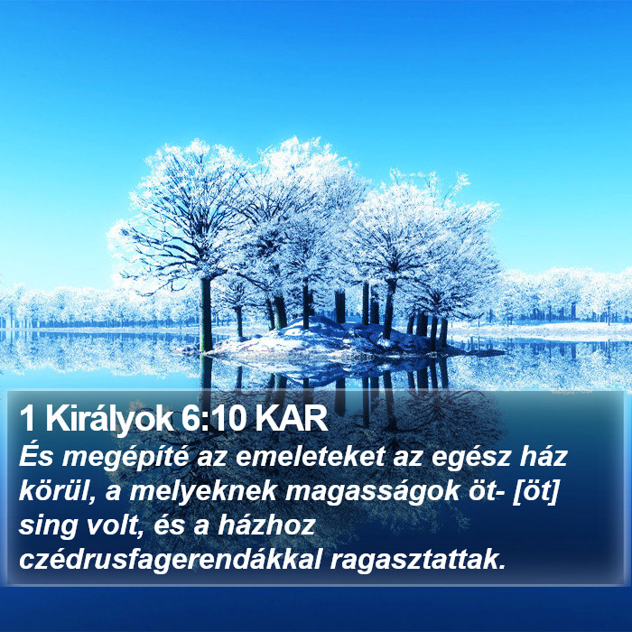 1 Királyok 6:10 KAR Bible Study