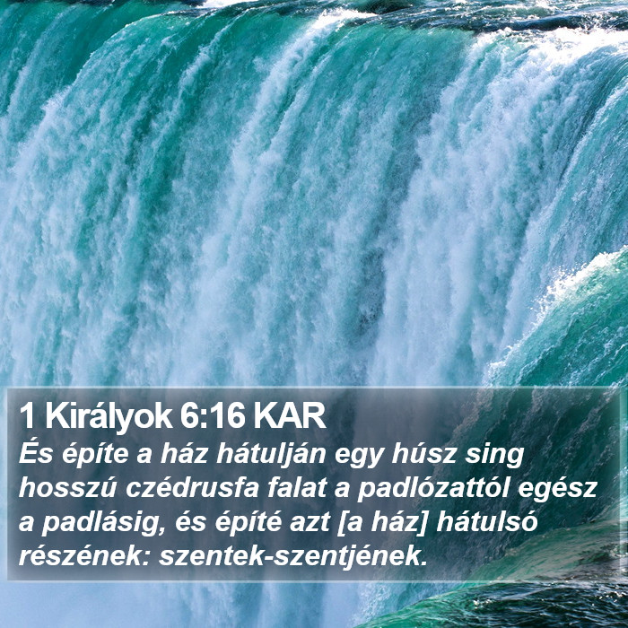 1 Királyok 6:16 KAR Bible Study