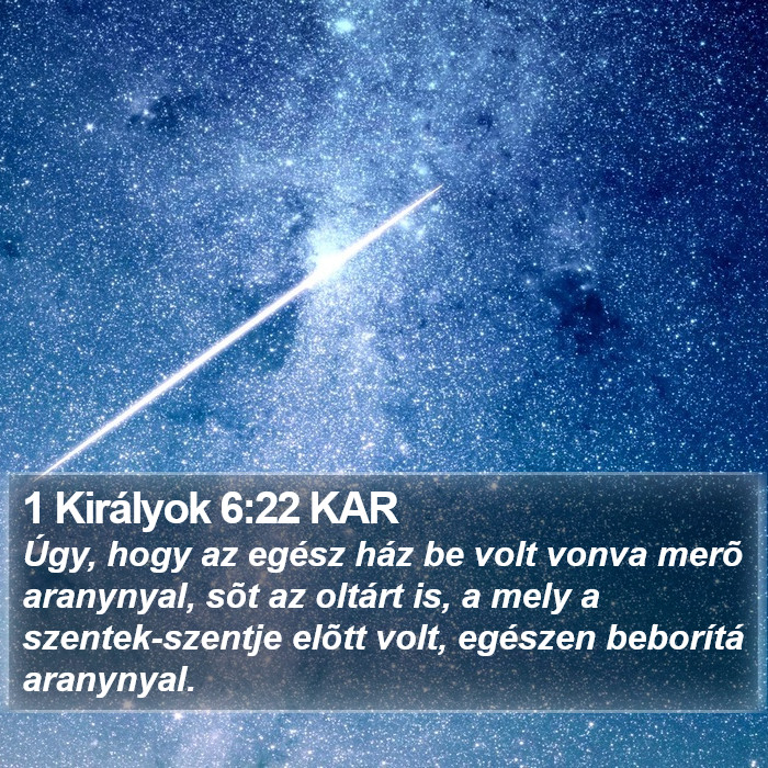 1 Királyok 6:22 KAR Bible Study