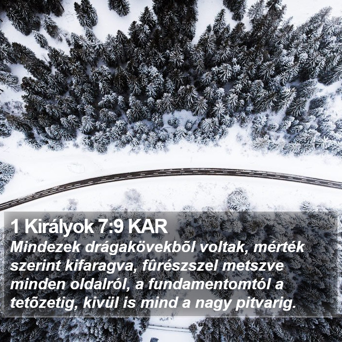 1 Királyok 7:9 KAR Bible Study