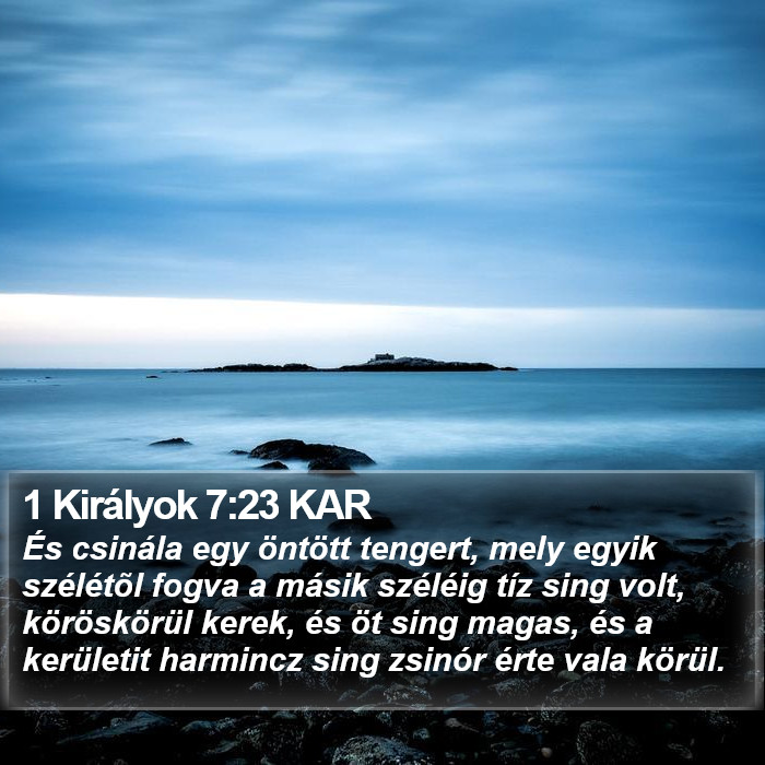 1 Királyok 7:23 KAR Bible Study