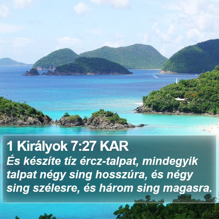 1 Királyok 7:27 KAR Bible Study