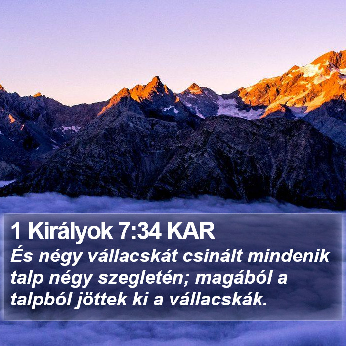 1 Királyok 7:34 KAR Bible Study