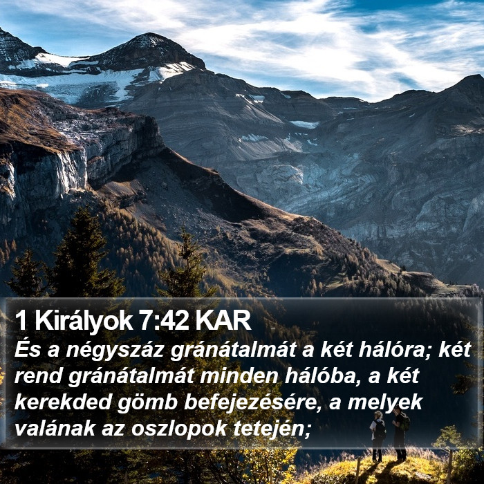 1 Királyok 7:42 KAR Bible Study