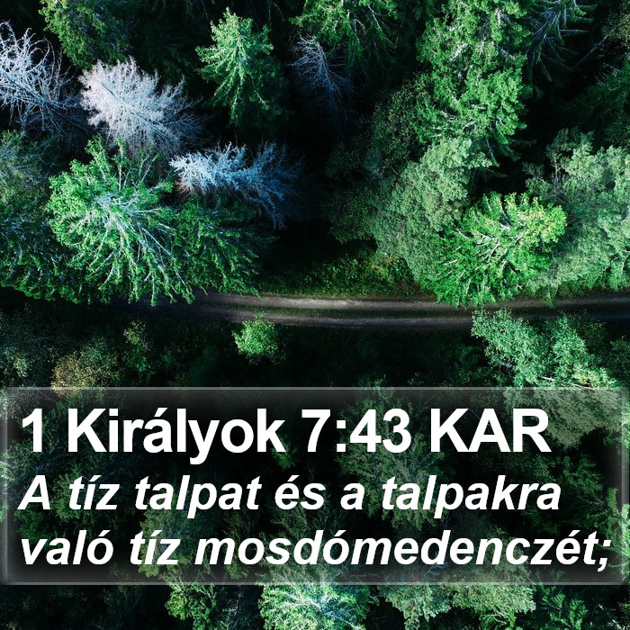 1 Királyok 7:43 KAR Bible Study