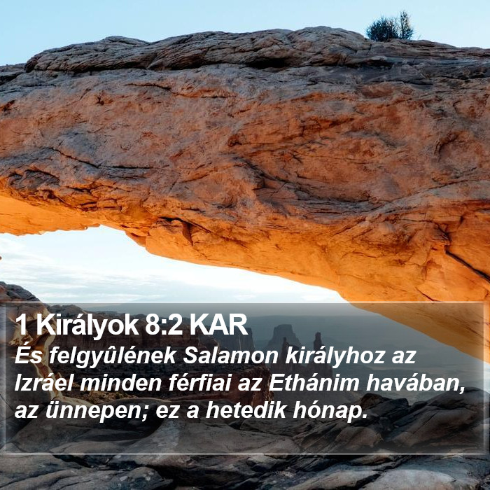 1 Királyok 8:2 KAR Bible Study