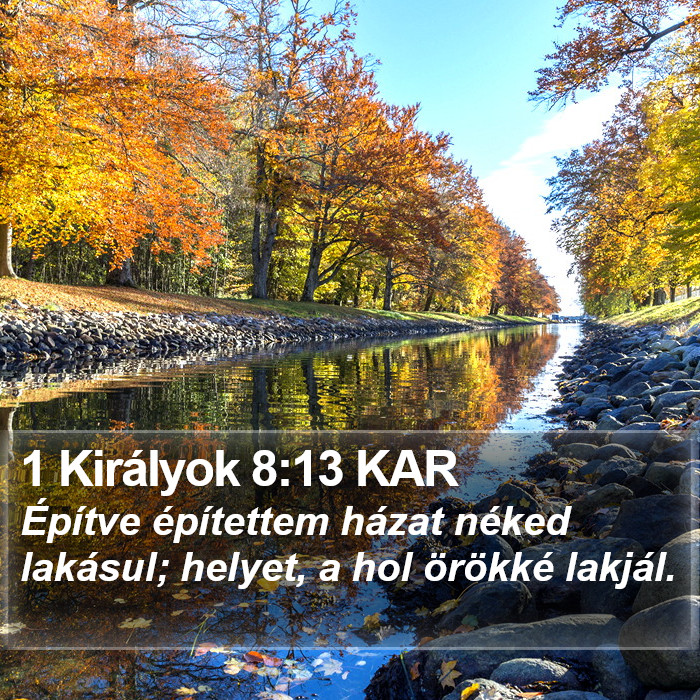 1 Királyok 8:13 KAR Bible Study