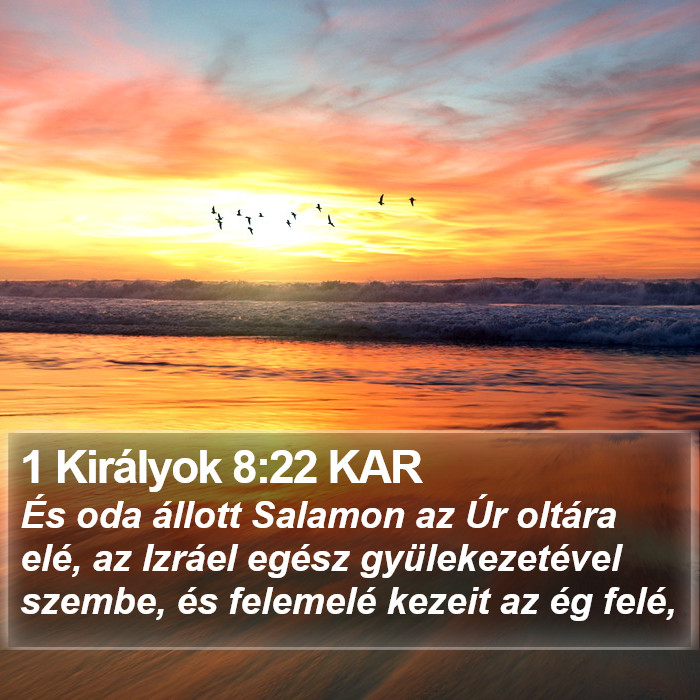 1 Királyok 8:22 KAR Bible Study