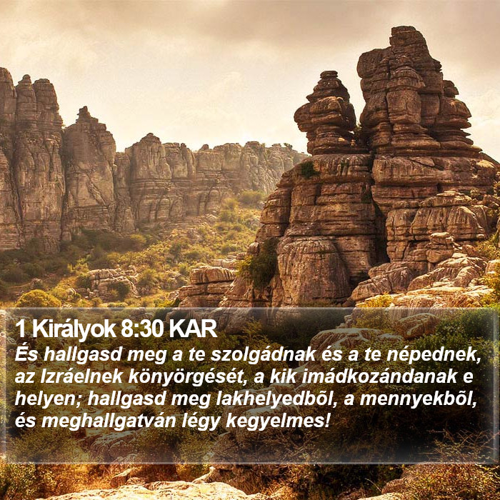 1 Királyok 8:30 KAR Bible Study