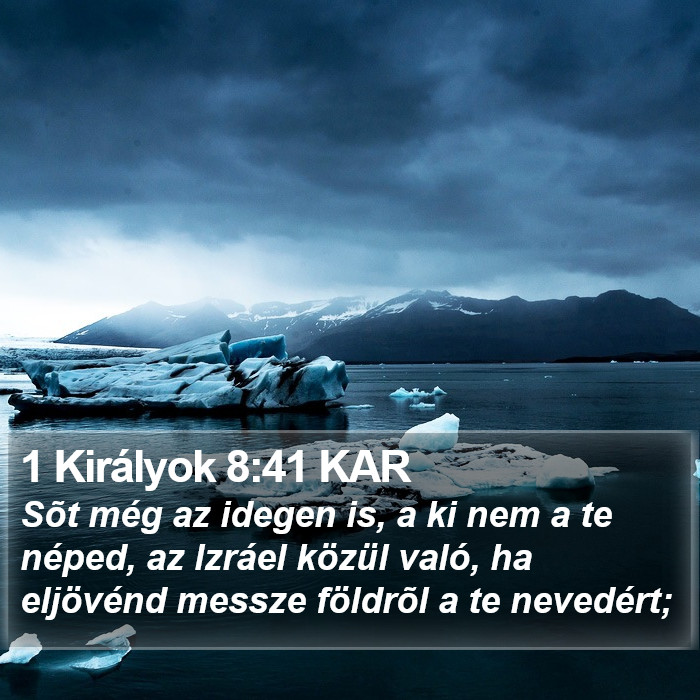 1 Királyok 8:41 KAR Bible Study