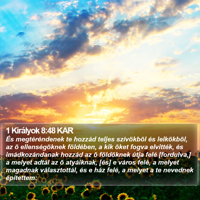 1 Királyok 8:48 KAR Bible Study