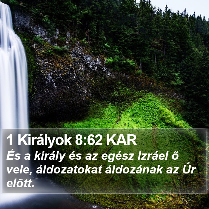 1 Királyok 8:62 KAR Bible Study