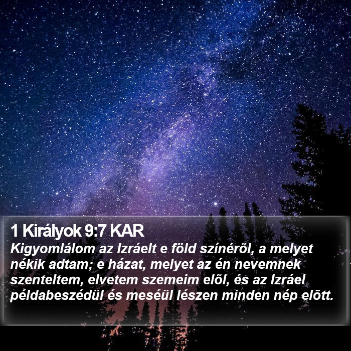 1 Királyok 9:7 KAR Bible Study